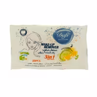 دستمال مرطوب پاک کننده آرایش دافی بسته 20 عددی