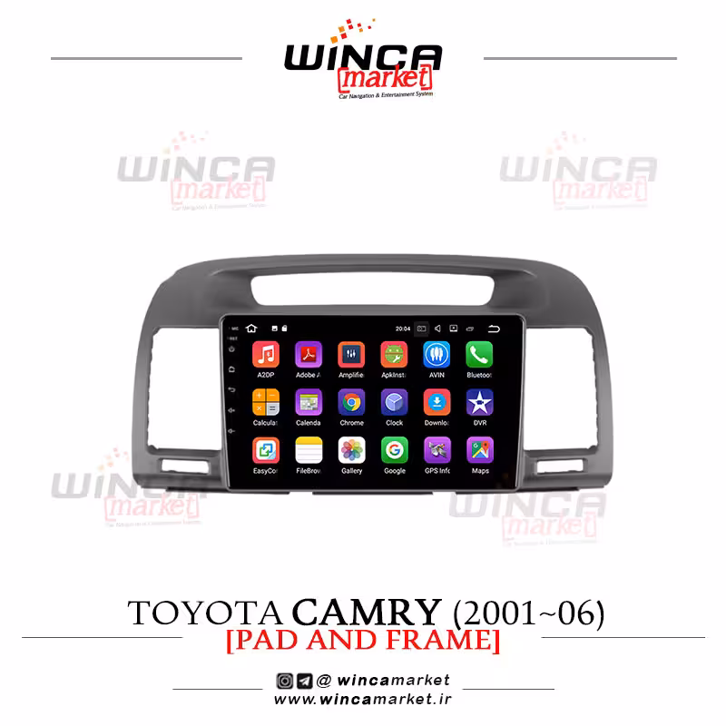 مانیتور تویوتا کمری camry 2006-2011 فابریک اندروید سری 132