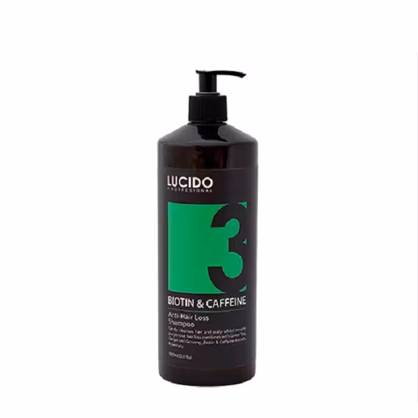 شامپو ضد ریزش بیوتین و کافئین لوچیدو حجم 1000 میل (Lucido biotin & caffeine hair shampoo)