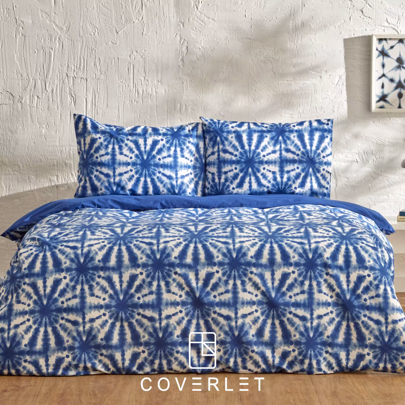 روتختی آبی سفید طرح‌دار کاوری مدل Sanchez