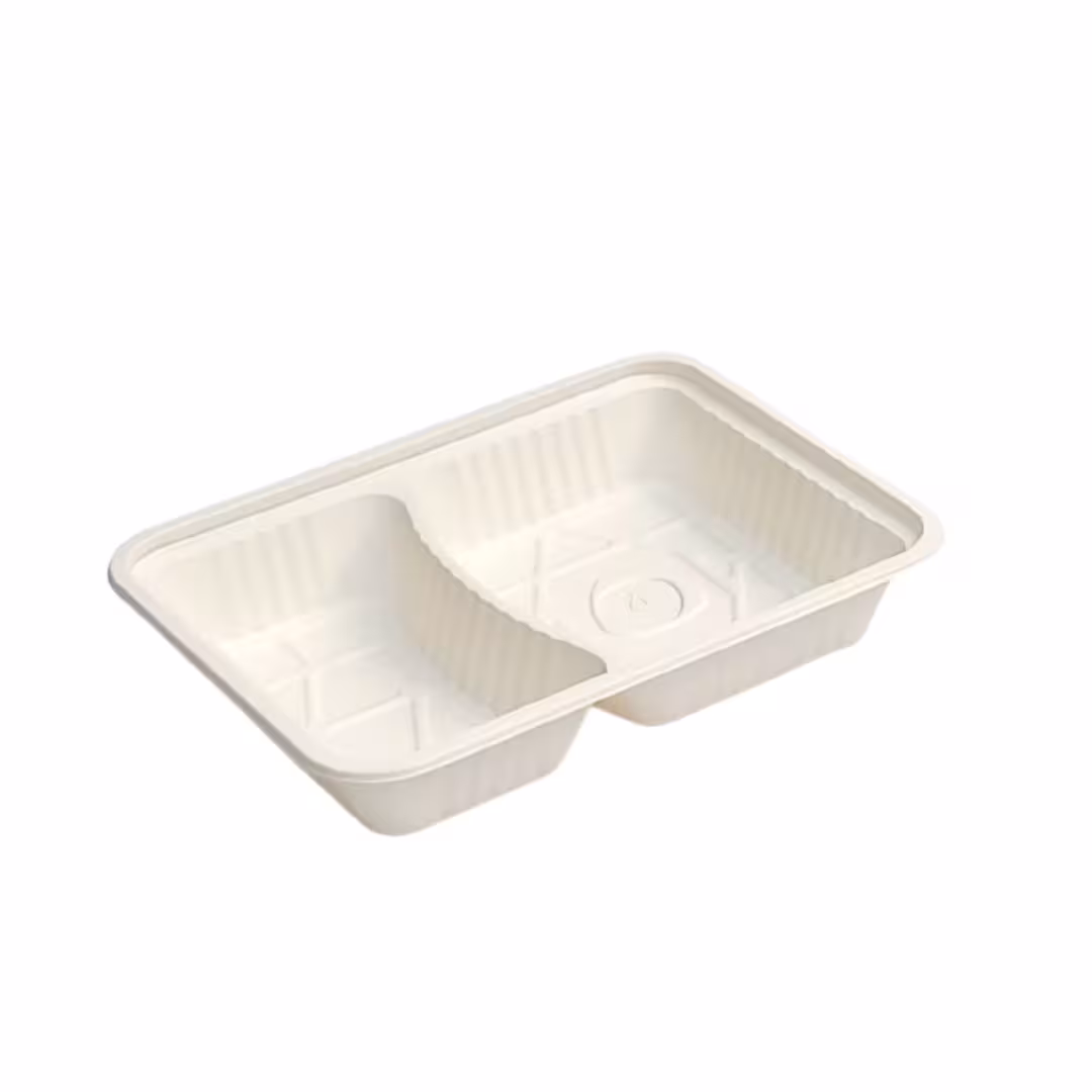 ظرف غذا دو خانه گیاهی سنگین طرح الومینیوم بهزیست