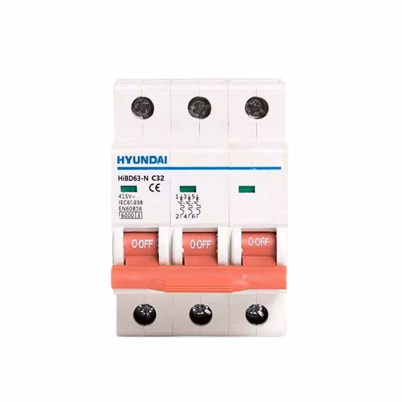 فیوز مینیاتوری سه فاز 32 آمپر هیوندای مدل C32