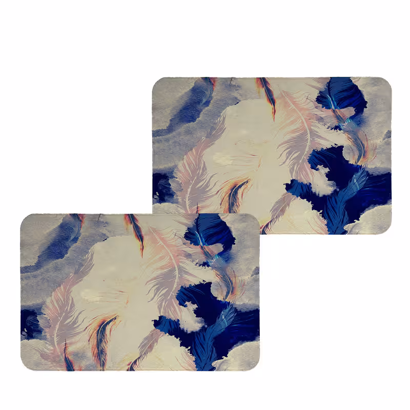 زیربشقابی طرح پر کد 9146 بسته 2 عددی | کالا مکس