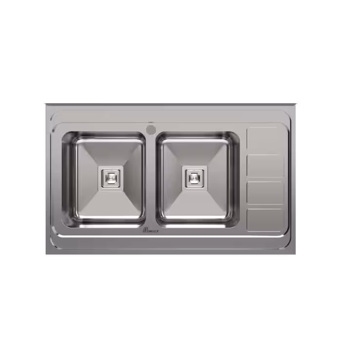 سینک ظرفشویی دو لگن روکار کد BS-939 لگن چپ بیمکث