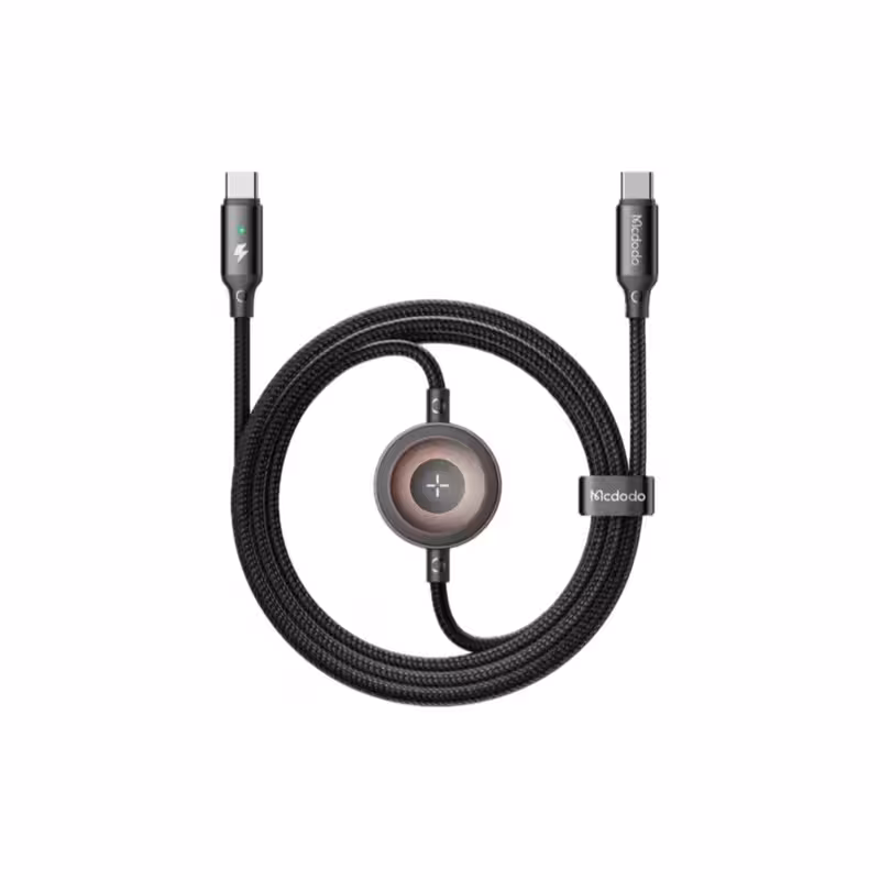 کابل Type-C به Type-C و شارژر اپل واچ مک دودو CA-258 طول 1.5 متر توان 60 وات