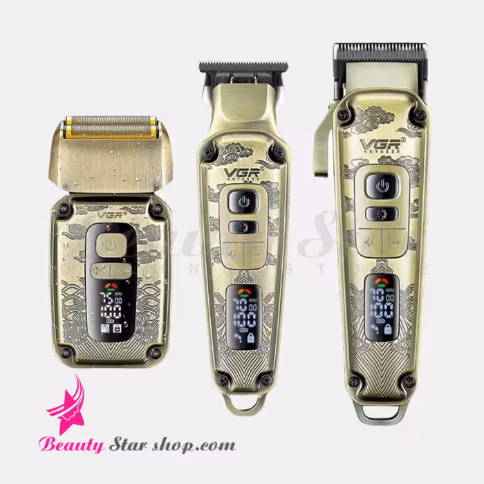 ست ماشین اصلاح کلیپر و تریمر و شیور وی جی آر مدل V-642