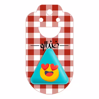 پیکسل خندالو طرح ایموجی مدل مثلثی کد 3014