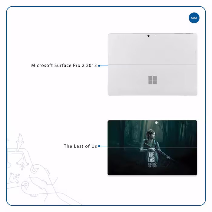 برچسب پوششی ماهوت مدل The Last of Us مناسب برای تبلت مایکروسافت Surface Pro 2 2013