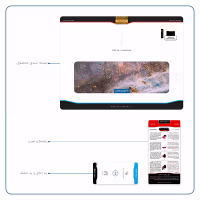 برچسب پوششی ماهوت مدل Universe-by-NASA-6 مناسب برای تبلت سامسونگ Galaxy Tab S6 2019 SM-T865
