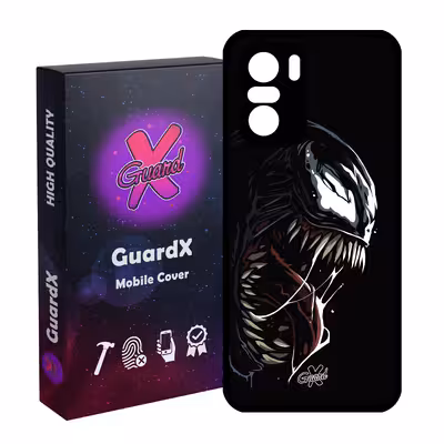کاور گارد ایکس طرح ونوم مدل Glass10472 مناسب برای گوشی موبایل شیائومی Poco F3/MI 11X/MI 11X Pro/Redmi K40/K40 Pro