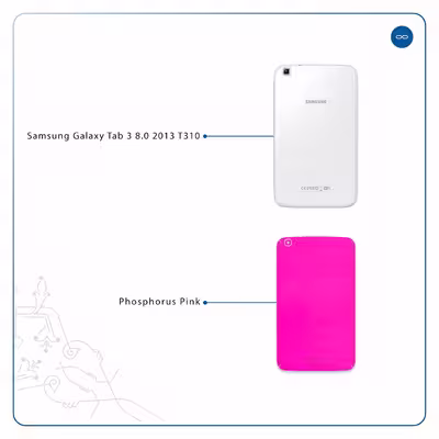 برچسب پوششی ماهوت مدل Phosphorus-Pink مناسب برای تبلت سامسونگ Galaxy Tab 3 8.0 2013 T310