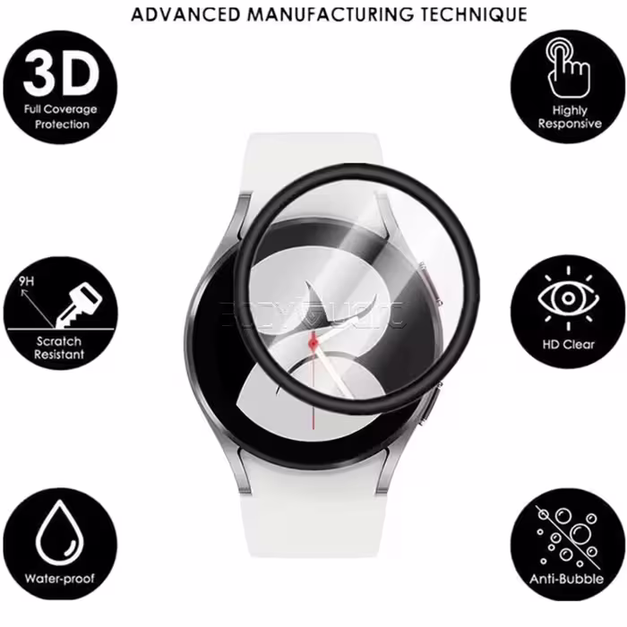 محافظ صفحه نمایش بادیگارد مدل PMMA مناسب برای ساعت هوشمند سامسونگ Galaxy Watch 4 44mm R870/R875