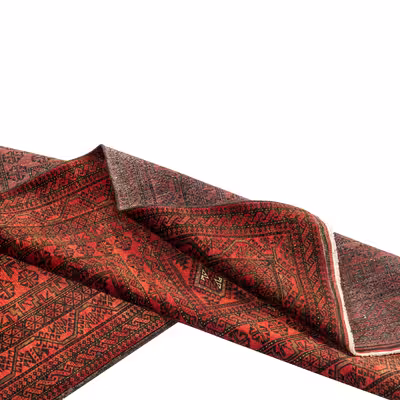 فرش دستبافت دو و نیم متری مدل نقشه بلوچ  کد 48.529