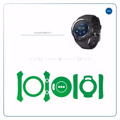 برچسب ماهوت طرح Matte-Green مناسب برای ساعت هوشمند هوآوی Watch 2