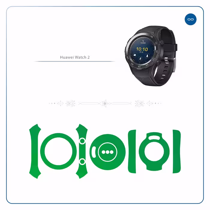 برچسب ماهوت طرح Matte-Green مناسب برای ساعت هوشمند هوآوی Watch 2