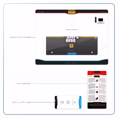 برچسب پوششی ماهوت مدل Gta-Game مناسب برای تبلت سامسونگ Galaxy Tab S2 9.7 2015 T815