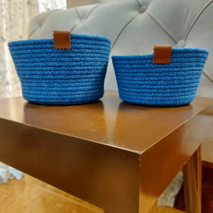 سبد قیطان دوزی مدل گرد کد 01 مجموعه 2 عددی