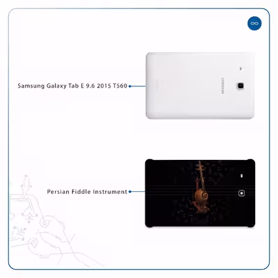 برچسب پوششی ماهوت مدل Persian Fiddle Instrument مناسب برای تبلت سامسونگ Galaxy Tab E 9.6 2015 T560
