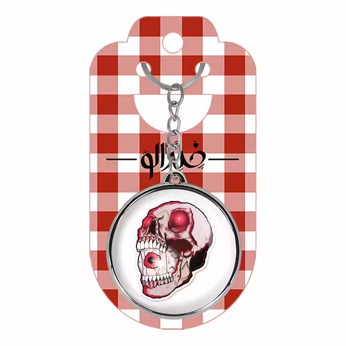 جاکلیدی خندالو طرح اسکلت مدل دوطرفه کد 12111212