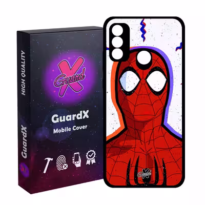 کاور گارد ایکس طرح Spider Man مدل Glass10495 مناسب برای گوشی موبایل هوآوی P Smart 2020