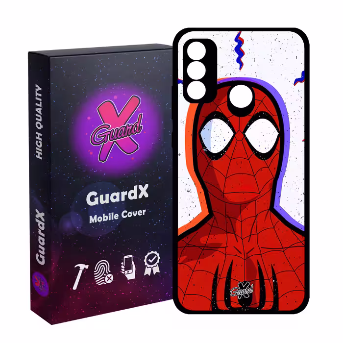 کاور گارد ایکس طرح Spider Man مدل Glass10495 مناسب برای گوشی موبایل هوآوی P Smart 2020