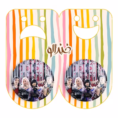 پیکسل خندالو مدل گروه بلک پینک کد 3679 به همراه مگنت