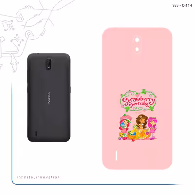 برچسب پوششی ماهوت مدل Strawberry Shortcake مناسب برای گوشی موبایل نوکیا C1