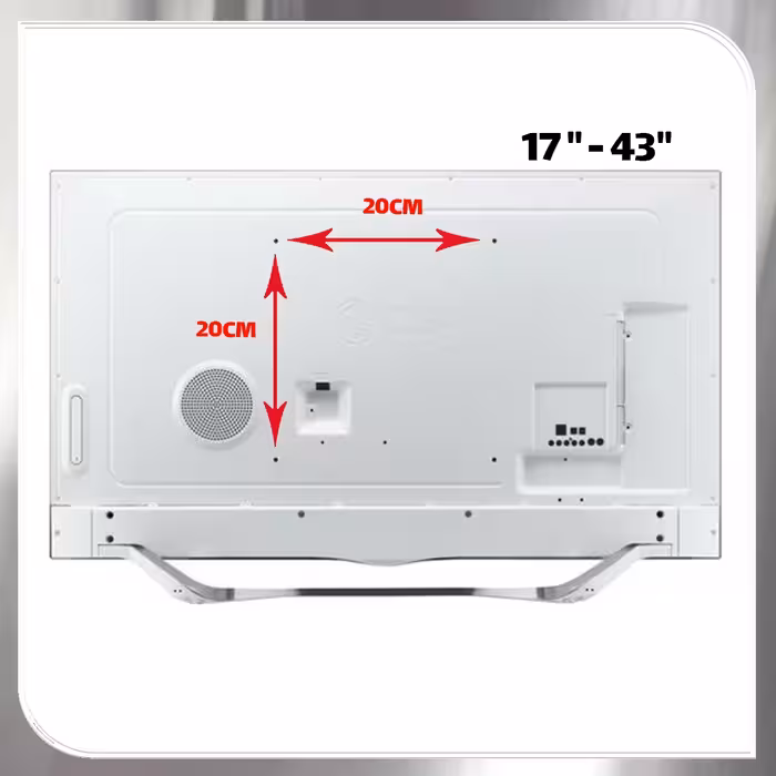 پابه دیواری تلویزیون شلفیران براکت کد z1 مناسب برای 17 تا 43 اینچ