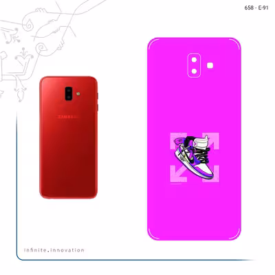 برچسب پوششی ماهوت مدل Nike Air Sneaker Digital Art مناسب برای گوشی موبایل سامسونگ Galaxy J6 Plus