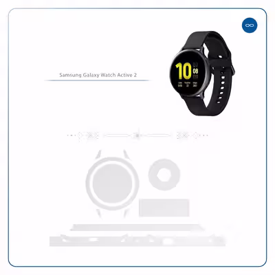 برچسب ماهوت طرح Matte-White مناسب برای ساعت هوشمند سامسونگ Galaxy Watch Active 2 44mm
