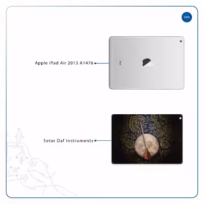 برچسب پوششی ماهوت مدل Setar-Daf-Instruments مناسب برای تبلت اپل iPad Air 2013 A1476