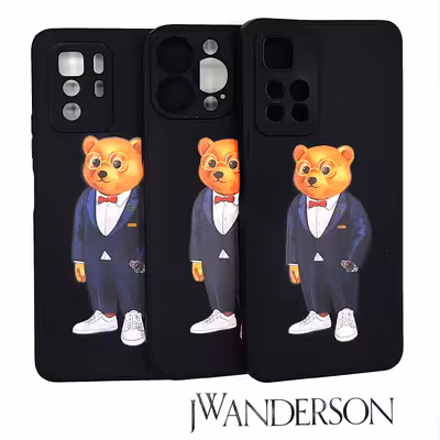  کاور لاین کینگ مدل Bearcot مناسب برای گوشی موبایل سامسونگ Galaxy A03s به همراه پایه نگهدارنده