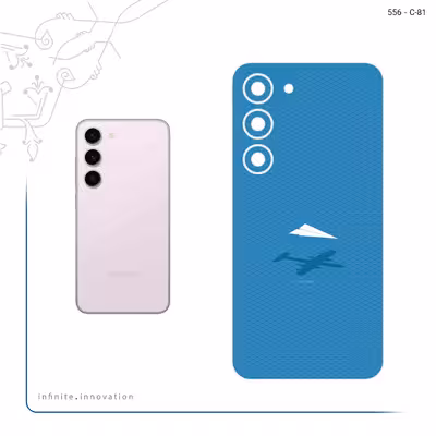 برچسب پوششی ماهوت مدل Minimal Paper Airplane مناسب برای گوشی موبایل سامسونگ Galaxy S23