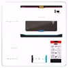 برچسب پوششی ماهوت مدل Dark-Gold-Stripes-Wood مناسب برای تبلت سامسونگ Galaxy Tab A 10.1 2016 T580
