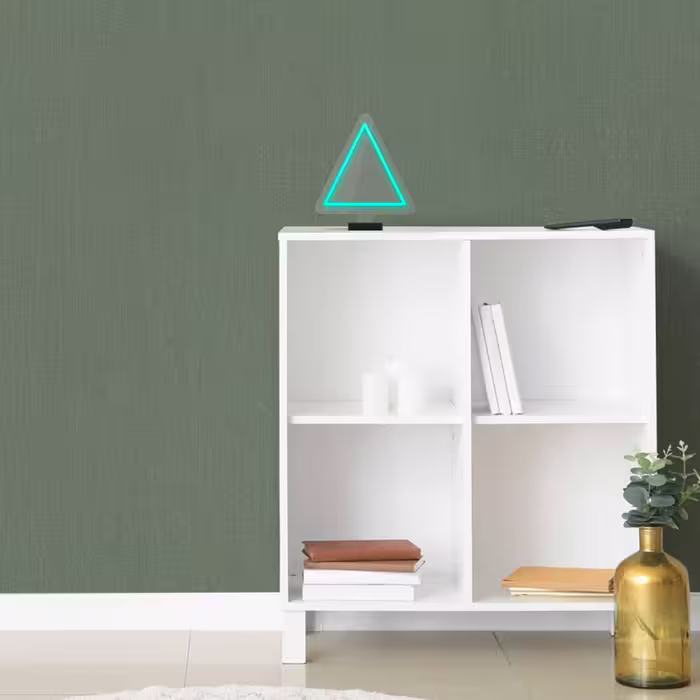 چراغ رومیزی مدل ریموت دار TRIANGLE-GL_TBL-GLASS