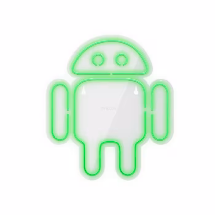 چراغ دیواری نئون دیزاین مدل Android-Logo_GR