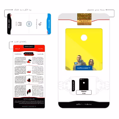 برچسب پوششی ماهوت مدل Cyberpunk Game Series مناسب برای گوشی موبایل آنر 9 Lite