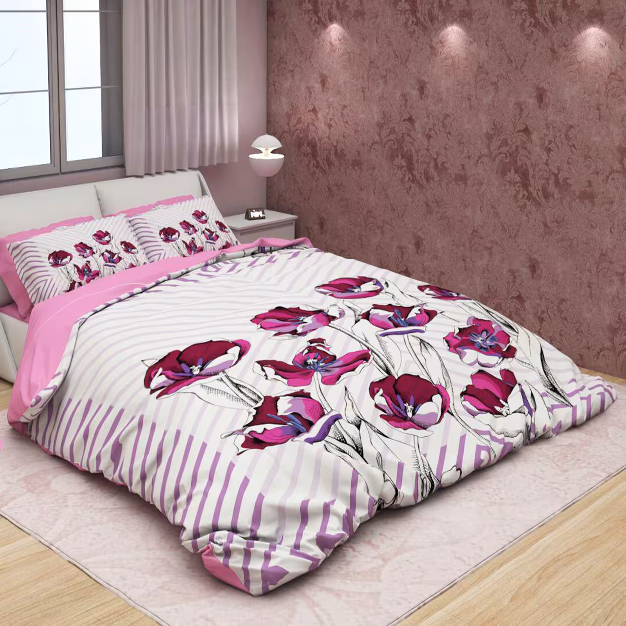 سرویس لحاف روتختی ترکسان کد D84 دو نفره 6 تکه