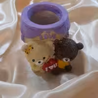 جامدادی سفالی طرح خرس