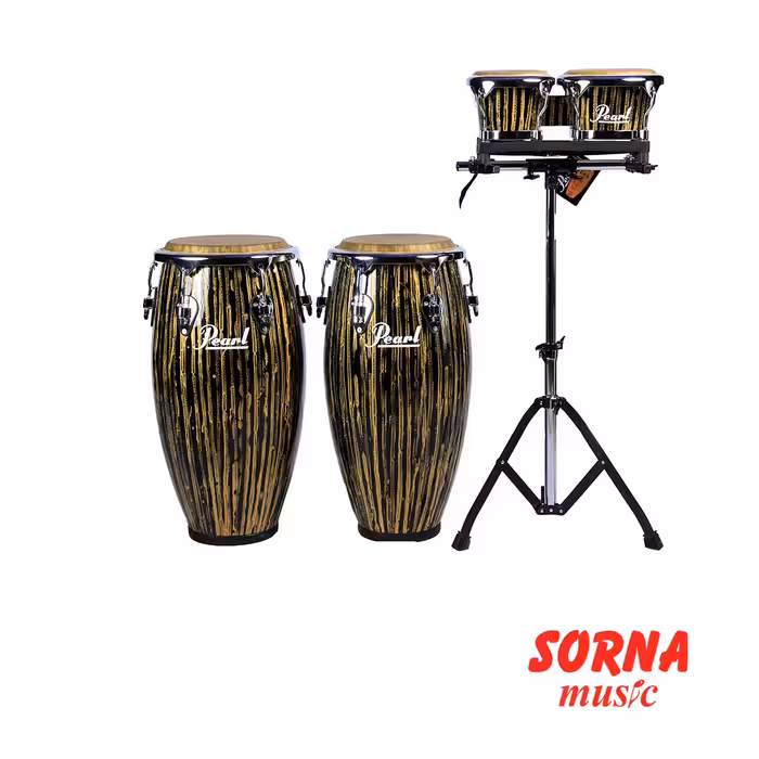 تومبا دو تایی با بانگو و پایه Havana Series Liquid Gold