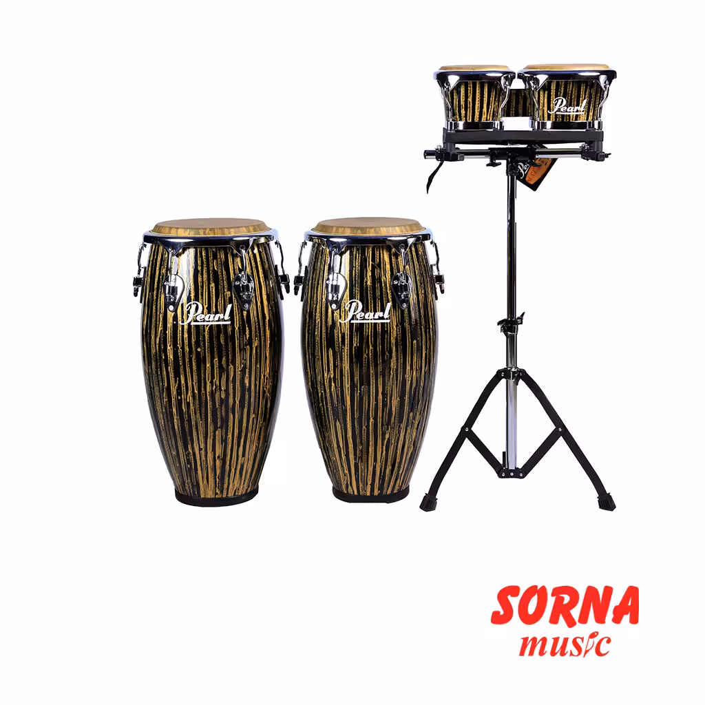 تومبا دو تایی با بانگو و پایه Havana Series Liquid Gold