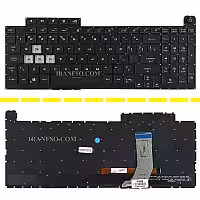 کیبرد لپ تاپ ایسوس ROG Strix G731 مشکی-اینترکوچک-بابک لایت-بدون فریم با کلید پاور