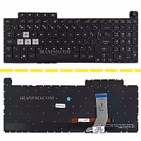 کیبرد لپ تاپ ایسوس ROG Strix G731 مشکی-اینترکوچک-بابک لایت-بدون فریم با کلید پاور