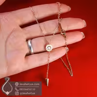 گردنبند استیل زنانه بولگاری رنگ رز گلد جواهرلوکس _ کد : 200289