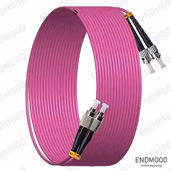 پچ کورد فیبر نوری 5 متری داپلکس نگزنس Nexans OM4 FC-ST