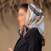 باندانا یا مینی اسکارف نخی طرح ورساچه ارسال رایگان 