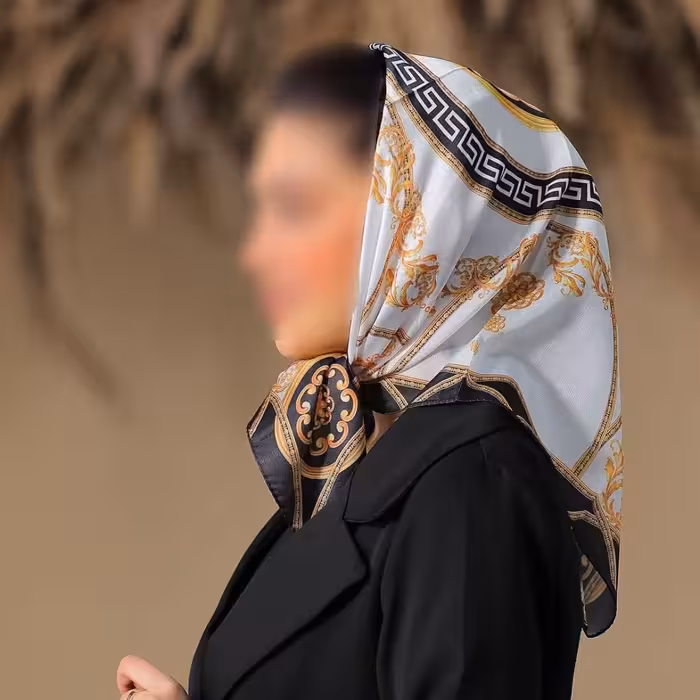 باندانا یا مینی اسکارف نخی طرح ورساچه ارسال رایگان 