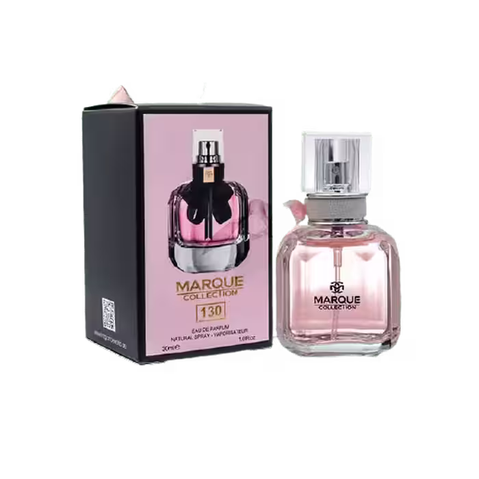 عطر ادکلن زنانه ایو سن لوران مون پاریس فراگرنس ورد مارکویی کد 130 (Fragrance world Marque Yves Saint Laurent Mon Paris) حجم 30 میل