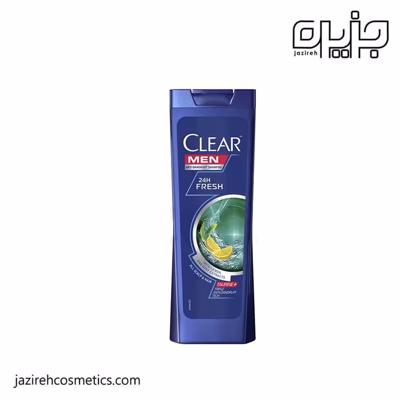 شامپو ضدشوره مخصوص موی چرب مردانه کلییر24H,FRESHحجم 400میل
