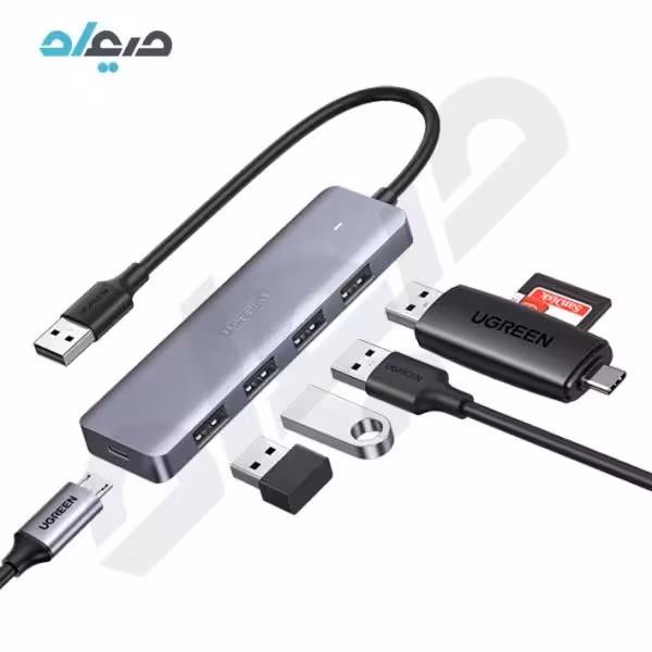هاب 4 پورت USB3.0 با سری USB3.0 یوگرین مدل CM219- 50985